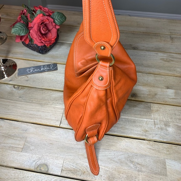 🌸Christopher Kon Orange leather hobo bag - Picture 10 of 11